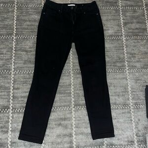 Loft curvy skinny jeans black size 4